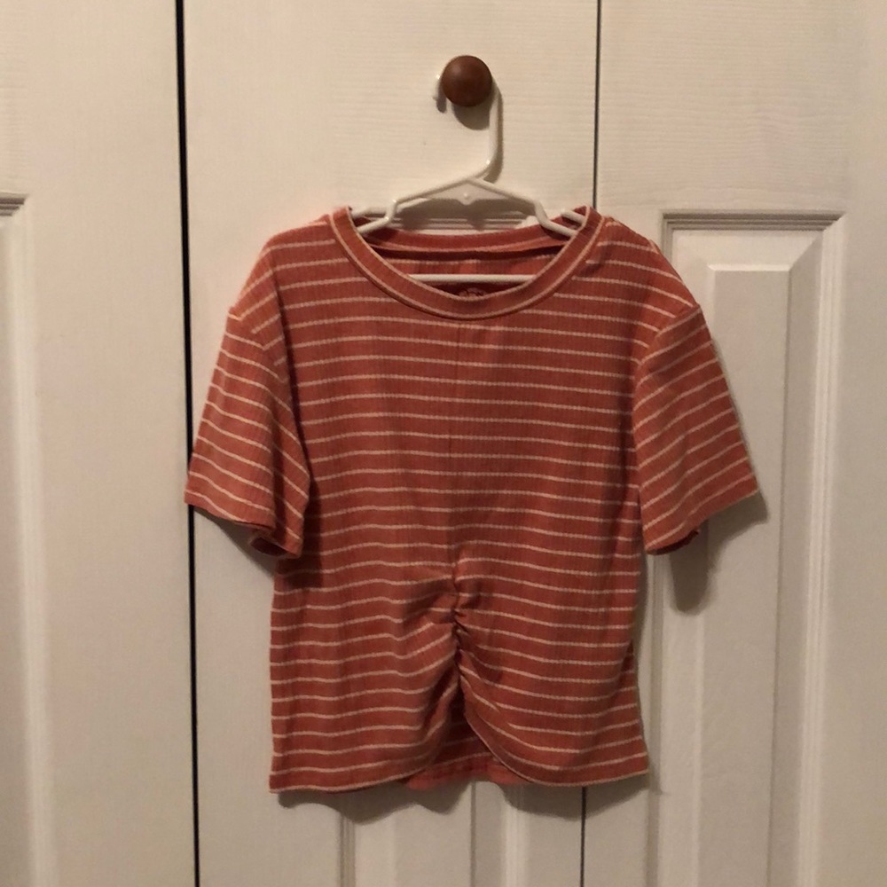 Just a bit cropped stripe shirt